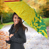 Custom Guyana Golden Jaguars Umbrella Heritage Flame Edition - Wonder Print Shop