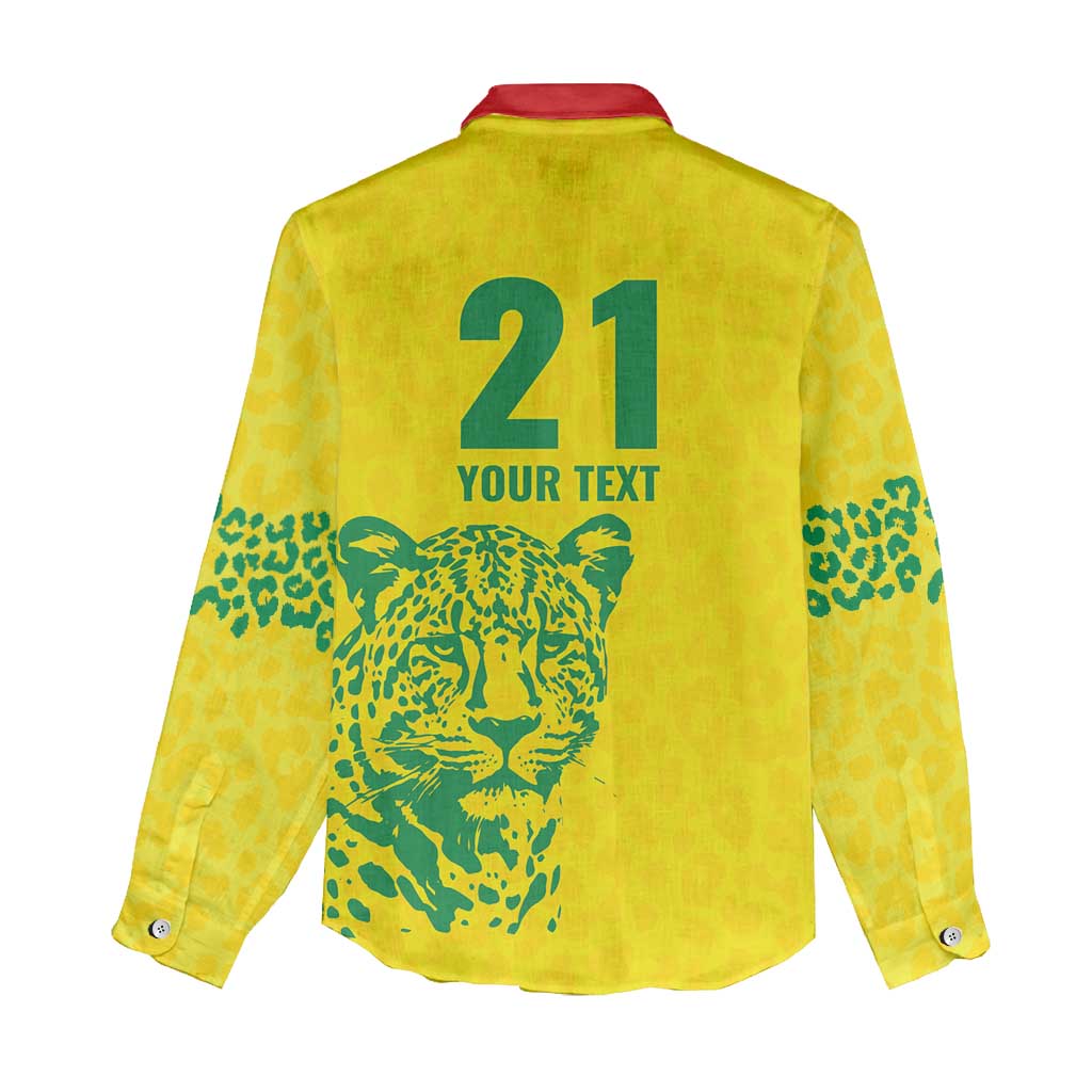 Custom Guyana Golden Jaguars Women Casual Shirt Heritage Flame Edition - Wonder Print Shop
