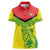 Custom Guyana Golden Jaguars Women Polo Shirt Heritage Flame Edition - Wonder Print Shop