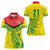 Custom Guyana Golden Jaguars Women Polo Shirt Heritage Flame Edition - Wonder Print Shop