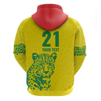 Custom Guyana Golden Jaguars Zip Hoodie Heritage Flame Edition - Wonder Print Shop
