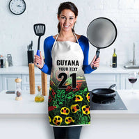 Custom Guyana Football Apron Spirit of the Jaguar - White - Wonder Print Shop