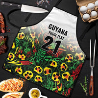 Custom Guyana Football Apron Spirit of the Jaguar - White - Wonder Print Shop