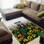 Custom Guyana Football Area Rug Spirit of the Jaguar - White - Wonder Print Shop