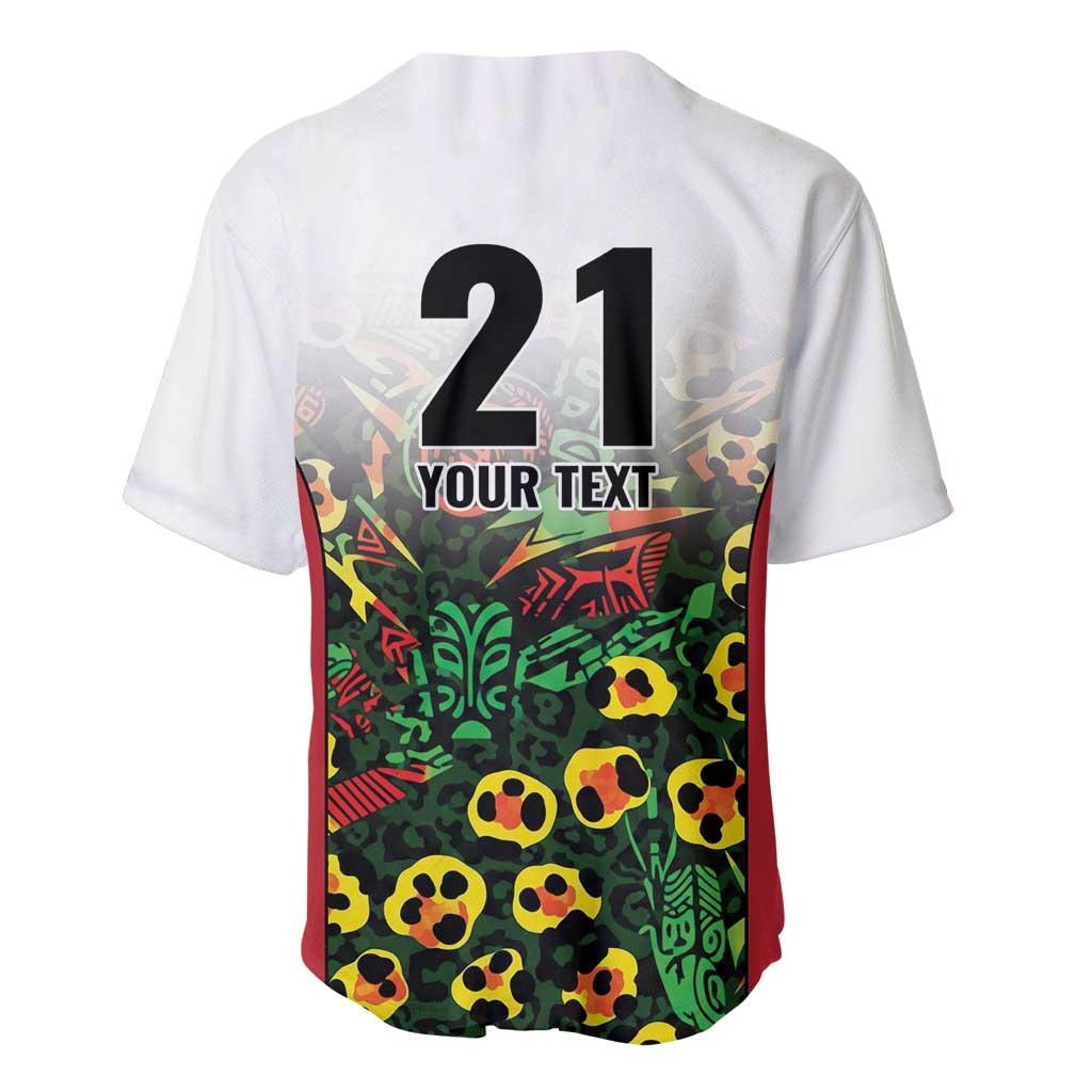 Custom Guyana Football Baseball Jersey Spirit of the Jaguar - White - Wonder Print Shop