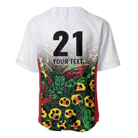 Custom Guyana Football Baseball Jersey Spirit of the Jaguar - White - Wonder Print Shop