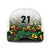 Custom Guyana Football Baseball Net Cap Spirit of the Jaguar - White - Wonder Print Shop
