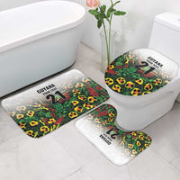 Custom Guyana Football Bathroom Set Spirit of the Jaguar - White - Wonder Print Shop