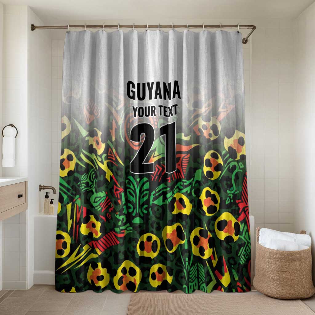 Custom Guyana Football Bathroom Set Spirit of the Jaguar - White - Wonder Print Shop