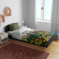 Custom Guyana Football Bedding Set Spirit of the Jaguar - White - Wonder Print Shop