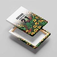 Custom Guyana Football Canvas Wall Art Spirit of the Jaguar - White - Wonder Print Shop