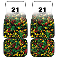 Custom Guyana Football Car Mats Spirit of the Jaguar - White - Wonder Print Shop