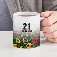 Custom Guyana Football Ceramic Mug Spirit of the Jaguar - White - Wonder Print Shop