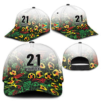Custom Guyana Football Classic Cap Spirit of the Jaguar - White - Wonder Print Shop