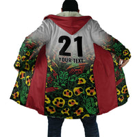 Custom Guyana Football Cloak Spirit of the Jaguar - White - Wonder Print Shop