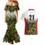 Custom Guyana Football Couples Matching Mermaid Dress and Hawaiian Shirt Spirit of the Jaguar - White - Wonder Print Shop