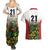 Custom Guyana Football Couples Matching Summer Maxi Dress and Hawaiian Shirt Spirit of the Jaguar - White - Wonder Print Shop