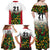 Custom Guyana Football Family Matching Off Shoulder Maxi Dress and Hawaiian Shirt Spirit of the Jaguar - White - Wonder Print Shop