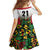 Custom Guyana Football Family Matching Off Shoulder Short Dress and Hawaiian Shirt Spirit of the Jaguar - White - Wonder Print Shop