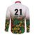 Custom Guyana Football Family Matching Off Shoulder Short Dress and Hawaiian Shirt Spirit of the Jaguar - White - Wonder Print Shop