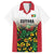 Custom Guyana Football Family Matching Short Sleeve Bodycon Dress and Hawaiian Shirt Spirit of the Jaguar - White - Wonder Print Shop