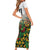 Custom Guyana Football Family Matching Short Sleeve Bodycon Dress and Hawaiian Shirt Spirit of the Jaguar - White - Wonder Print Shop