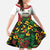 Custom Guyana Football Family Matching Tank Maxi Dress and Hawaiian Shirt Spirit of the Jaguar - White - Wonder Print Shop