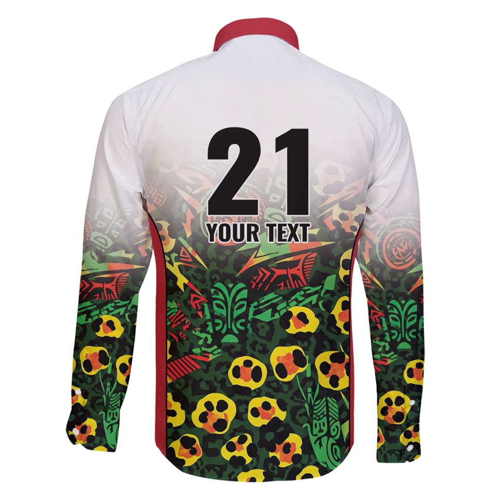 Custom Guyana Football Family Matching Tank Maxi Dress and Hawaiian Shirt Spirit of the Jaguar - White - Wonder Print Shop