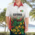 Custom Guyana Football Hawaiian Shirt Spirit of the Jaguar - White - Wonder Print Shop