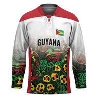 Custom Guyana Football Hockey Jersey Spirit of the Jaguar - White - Wonder Print Shop