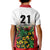 Custom Guyana Football Kid Polo Shirt Spirit of the Jaguar - White - Wonder Print Shop