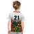 Custom Guyana Football Kid T Shirt Spirit of the Jaguar - White - Wonder Print Shop
