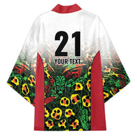 Custom Guyana Football Kimono Spirit of the Jaguar - White - Wonder Print Shop