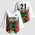Custom Guyana Football Kimono Sleeve Blouse Spirit of the Jaguar - White - Wonder Print Shop