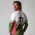 Custom Guyana Football Long Sleeve Polo Shirt Spirit of the Jaguar - White - Wonder Print Shop