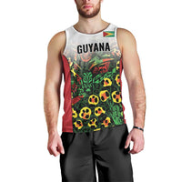 Custom Guyana Football Men Tank Top Spirit of the Jaguar - White - Wonder Print Shop
