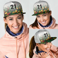 Custom Guyana Football Mesh Trucker Cap Spirit of the Jaguar - White - Wonder Print Shop