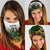 Custom Guyana Football Neck Gaiter Spirit of the Jaguar - White - Wonder Print Shop