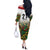 Custom Guyana Football Off The Shoulder Long Sleeve Dress Spirit of the Jaguar - White - Wonder Print Shop