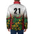 Custom Guyana Football Padded Jacket Spirit of the Jaguar - White - Wonder Print Shop