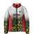 Custom Guyana Football Padded Jacket Spirit of the Jaguar - White - Wonder Print Shop