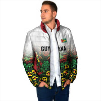 Custom Guyana Football Padded Jacket Spirit of the Jaguar - White - Wonder Print Shop
