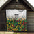 Custom Guyana Football Quilt Spirit of the Jaguar - White - Wonder Print Shop