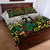 Custom Guyana Football Quilt Bed Set Spirit of the Jaguar - White - Wonder Print Shop