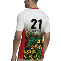 Custom Guyana Football Rugby Jersey Spirit of the Jaguar - White - Wonder Print Shop