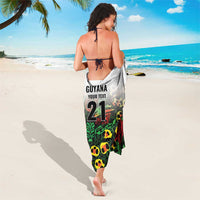 Custom Guyana Football Sarong Spirit of the Jaguar - White - Wonder Print Shop