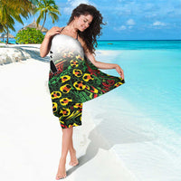 Custom Guyana Football Sarong Spirit of the Jaguar - White - Wonder Print Shop