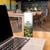 Custom Guyana Football Skinny Tumbler Spirit of the Jaguar - White - Wonder Print Shop
