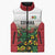 Custom Guyana Football Sleeveless Puffer Jacket Spirit of the Jaguar - White - Wonder Print Shop