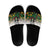 Custom Guyana Football Slide Sandals Spirit of the Jaguar - White - Wonder Print Shop